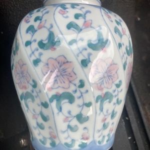 6” porcelain hand painted vase